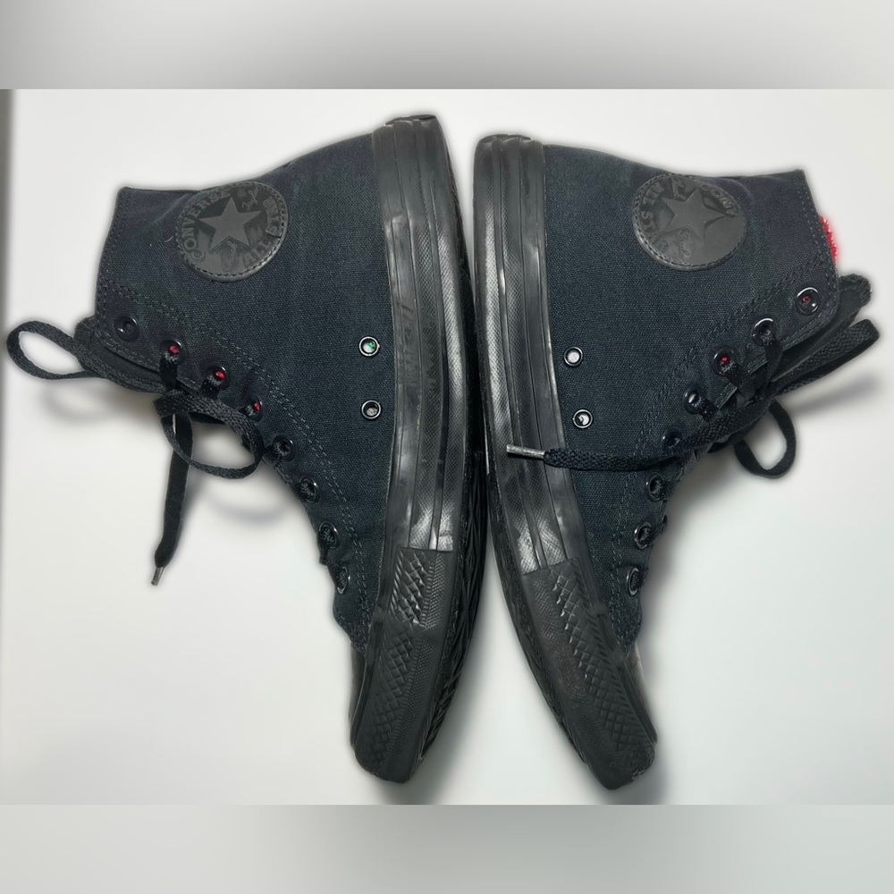 Converse Chuck Taylor All Star Classic High Top Black On Black Sneakers